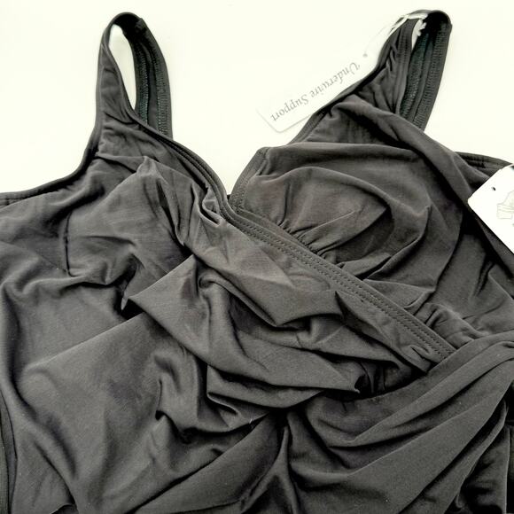 Miraclesuit Black Oceanus One-Piece Swimsuit DD-Cup Size 14DD (EUR 44 / UK 16) - Picture 6 of 13